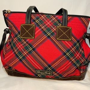 Dooney & Burke Vintage Red Tartan Purse